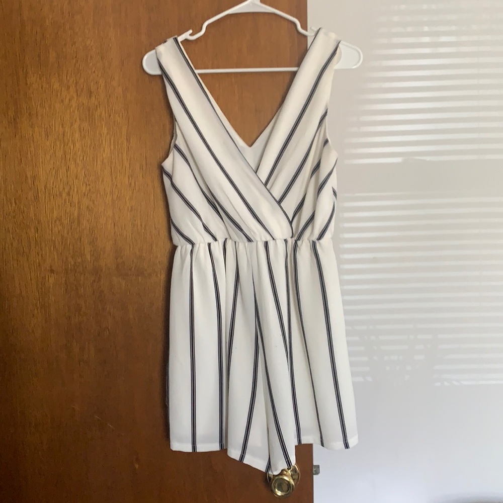 Black and white Romper